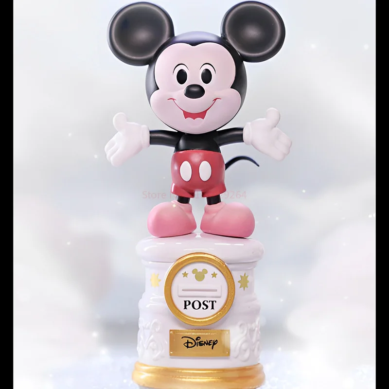 Toptoy-caja ciega de la serie 100th Anniversary de Disney, punto de oso de fresa hecho a mano, regalo de cumpleaños para niños