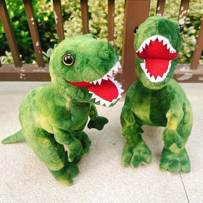 1pc 28CM Green Tyrannosaurus Rex Plush Toy Soft Stuffed Simulation Dinosaur Doll For Birthday Gifts