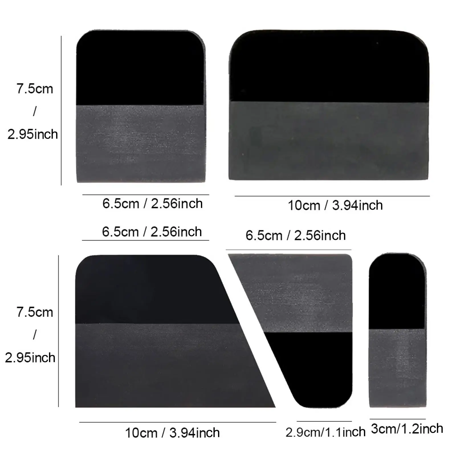 5 ชิ้น PPF ทั่วไป TPU ไม้กวาดสําหรับทําความสะอาดบ้านของฟิล์มป้องกันสีรถ