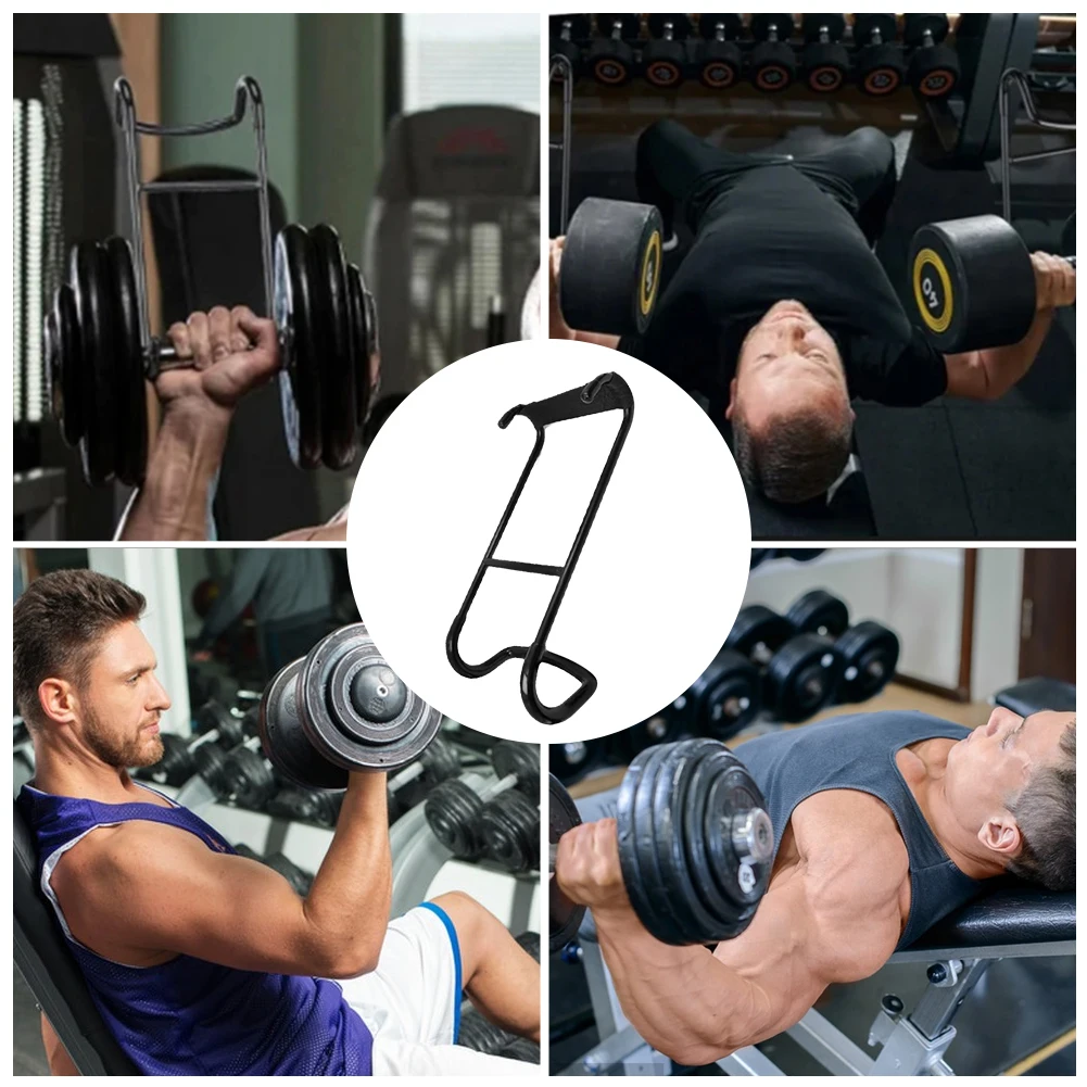 2 قطعة خطاف كاشف الدمبل تصمد 225LB خطاف الدمبل الثقيلة الثقيلة الدمبل رف المرفقات موصل السلامة