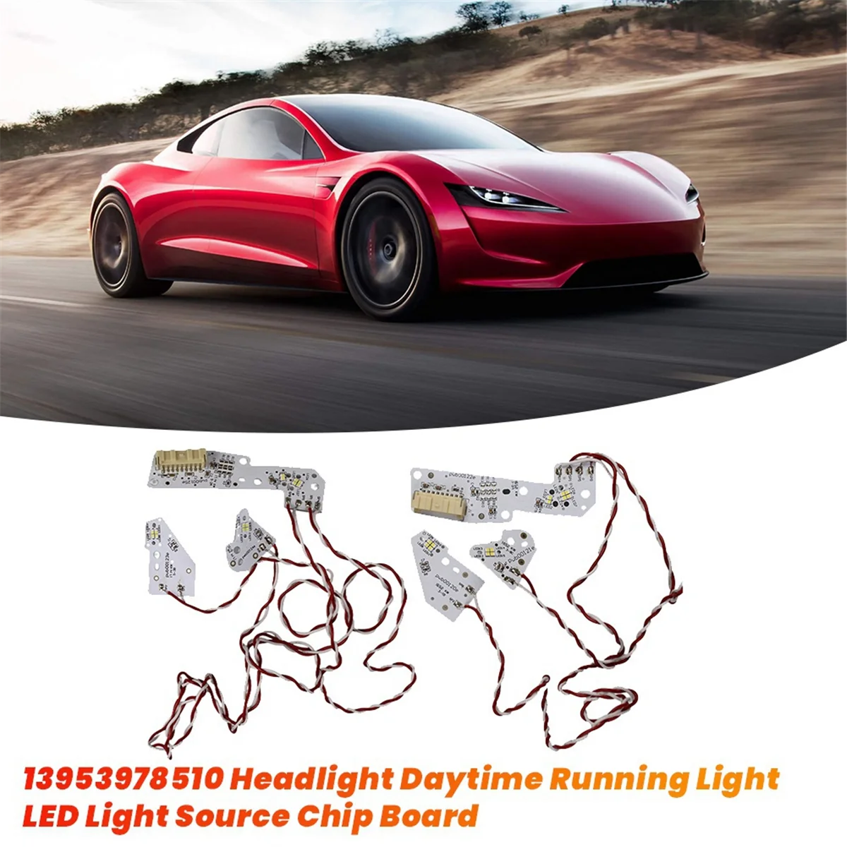 13953978510 Car Headlight Daytime Running Light LED Board Left_Y80A