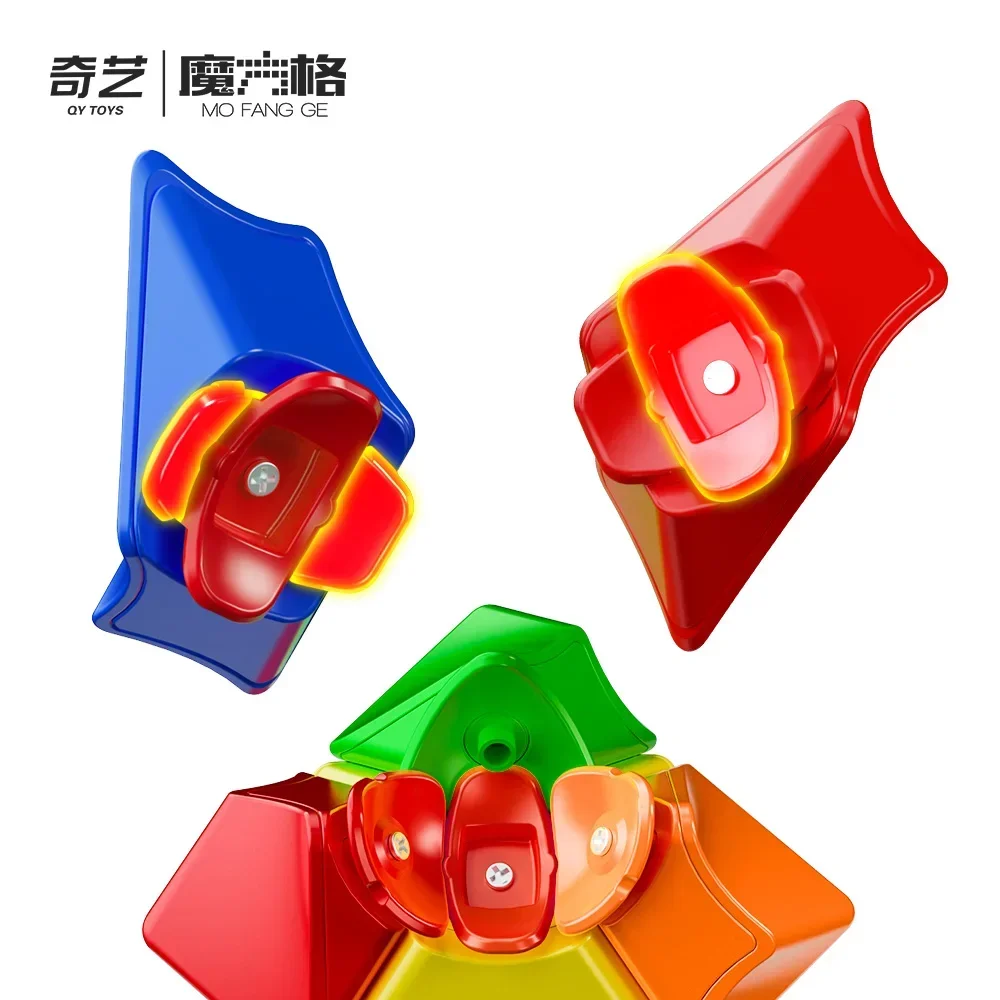 [Picube] QiYi Twisty Skewb Magic Cube 3x3x3 Speed Cube Stickerless 3x3 Magic Cube Puzzle Kids Toys for Children Packing Cubes