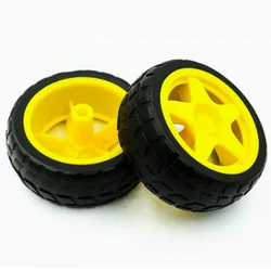 1PCS Rubber Wheel / Robot / Trace Patrol Trolley Accessories Smart Trolley Tires Chassis Wheels 40G