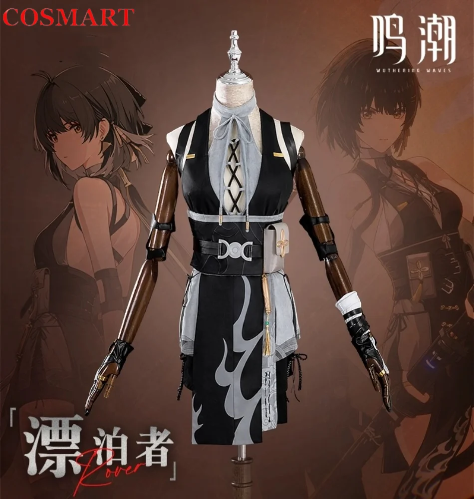 COSMART Wuthering Waves Heroine Rover Game Suit Sexy Lovely Uniform Cosplay Costume Halloween Carnival Party Outfit Women