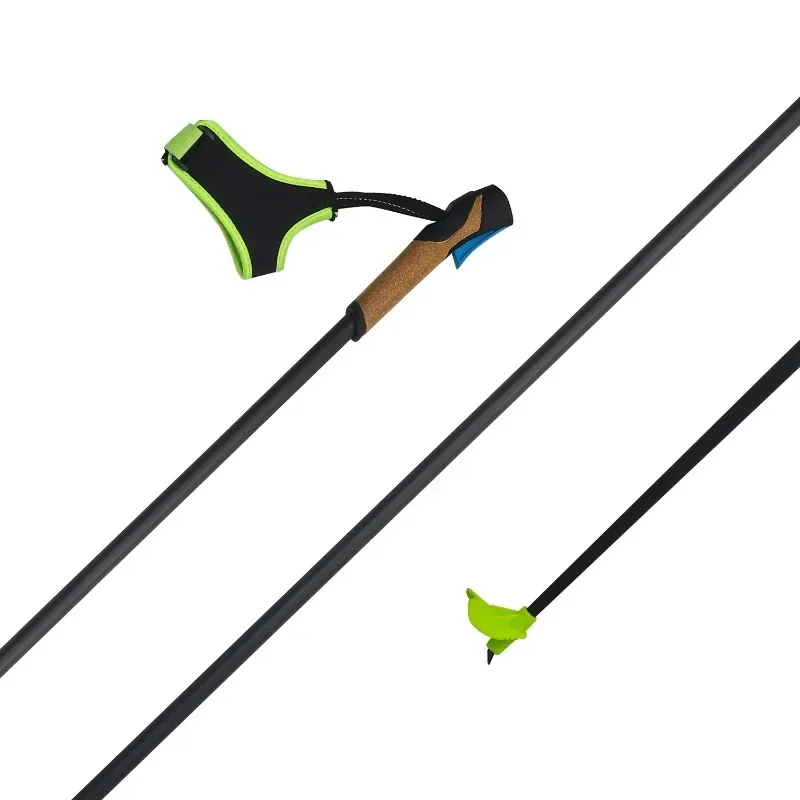 

Alpine carbon fiber ski pole Ultra-light ski pole 55g/m with cork grip Quick release prompt