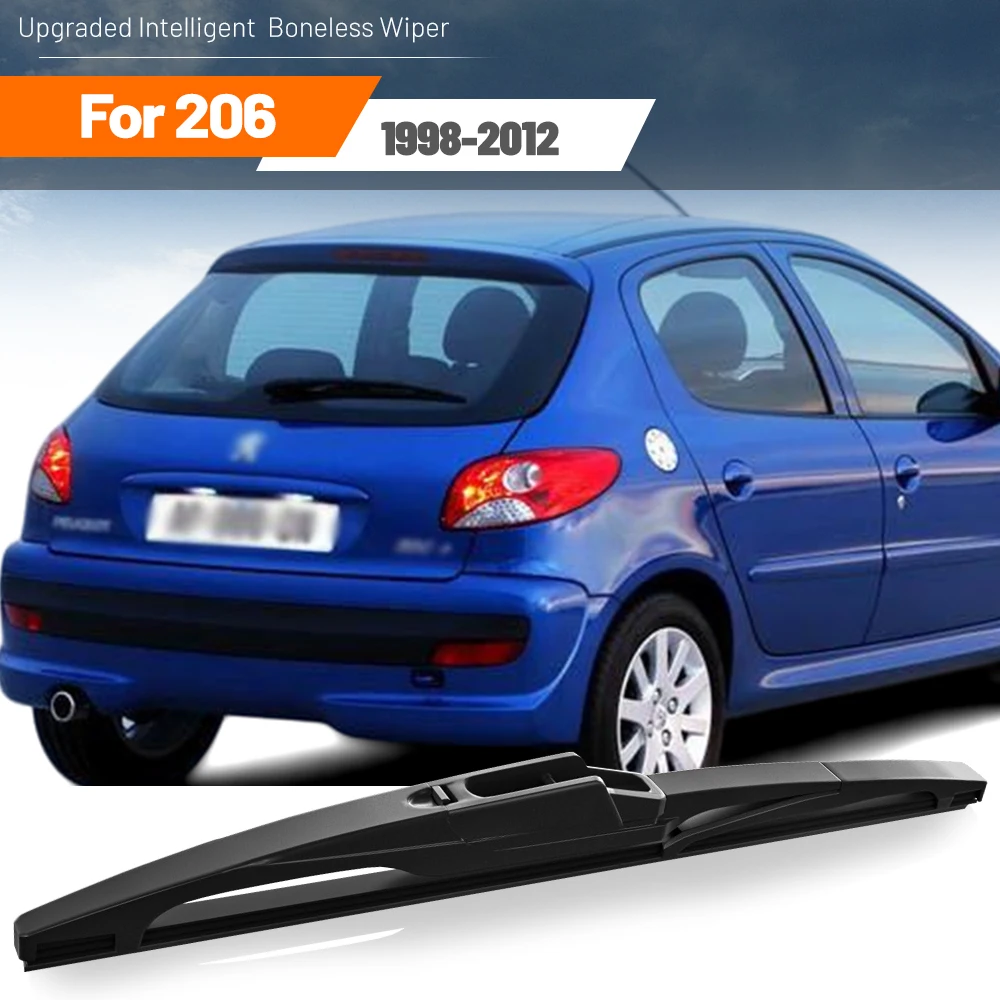 Kit de juego de brazo y limpiaparabrisas trasero para Peugeot 206 1998-2012 parabrisas ventana trasera
