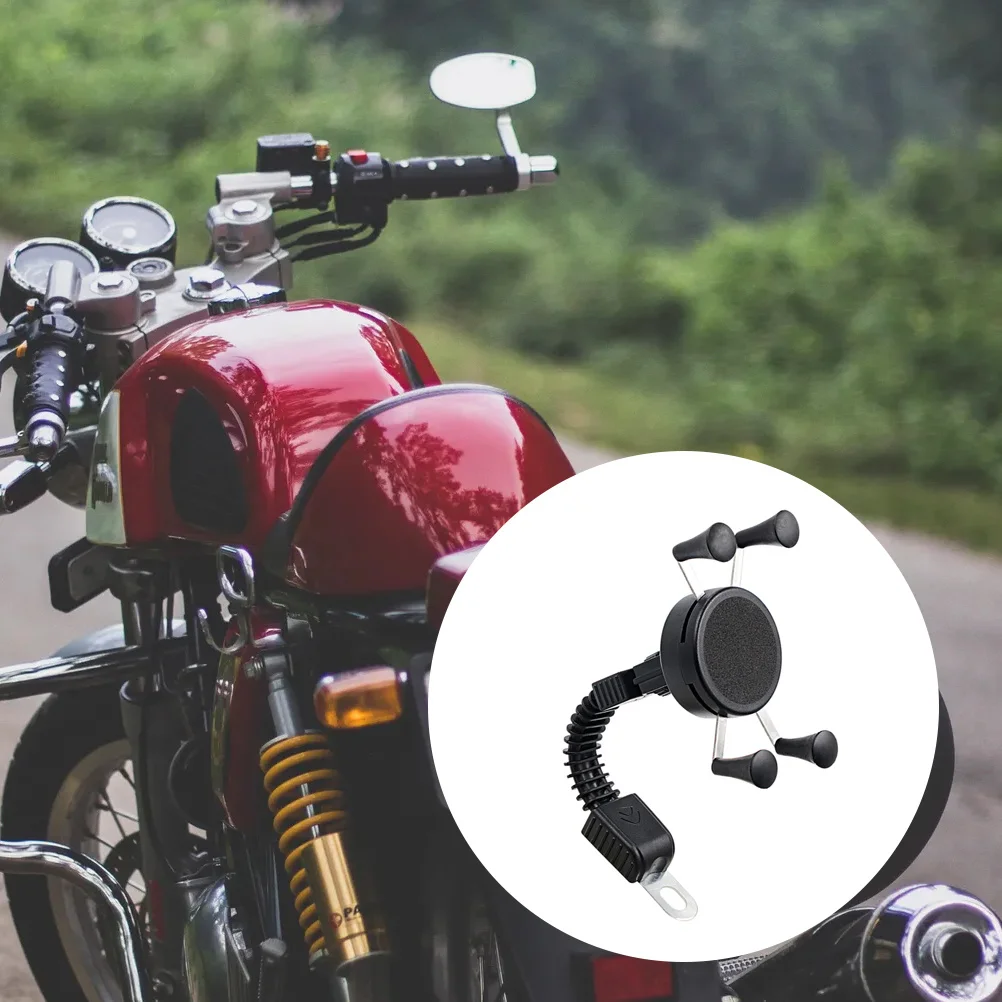 

Мотоциклетный X-образный противоударный держатель телефона для крепления зеркала заднего вида, прочный, устойчивый к высоким и низким температурам кронштейн для телефона