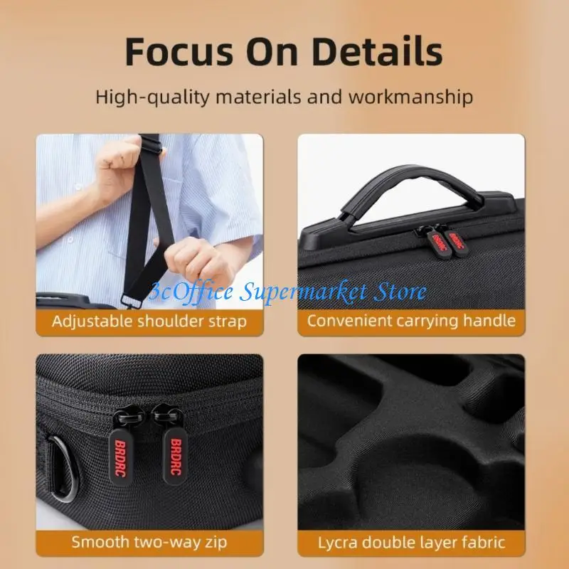 

E1PA Shoulder Storage Bag For Outdoor Photography, Fit for Drones,Transport Bag Customizable Compartments