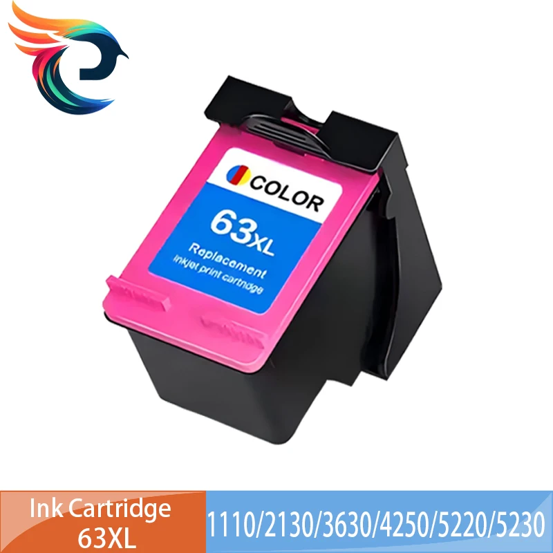 HP63 63 XL 63XL Refillable Ink Cartridge Compatible for HP Deskjet 1110 2130 2131 2132 3630 3632 4250 5220 5230 5252 5232