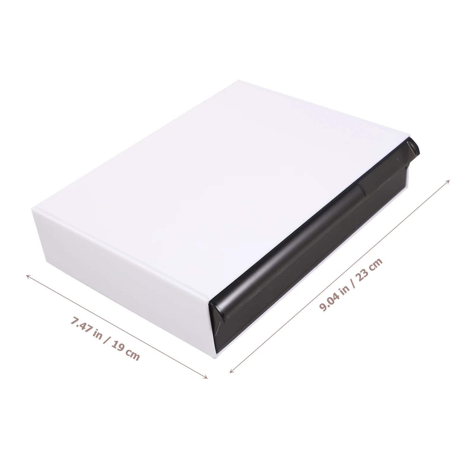 

Under Desk Storage Box ABS Plastic Drawer ganizer for Stationery Tools Cosmetics Hidden Desk Drawer Easy Installation Adhesive