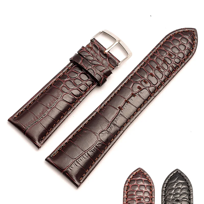 

Роскошный ремешок для часов из натуральной кожи Armani Black Samura Ar2432 Ar2433 Ar2447 для мужчин и женщин, 18 мм, 20 мм, 22 мм, ремешок для часов, браслет