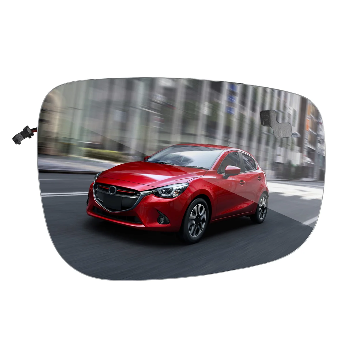 Car Right Reversing Mirror Lens Mirror Glass Lens with Heating Monitor Blind Spots for Mazda CX-5 2015-2016