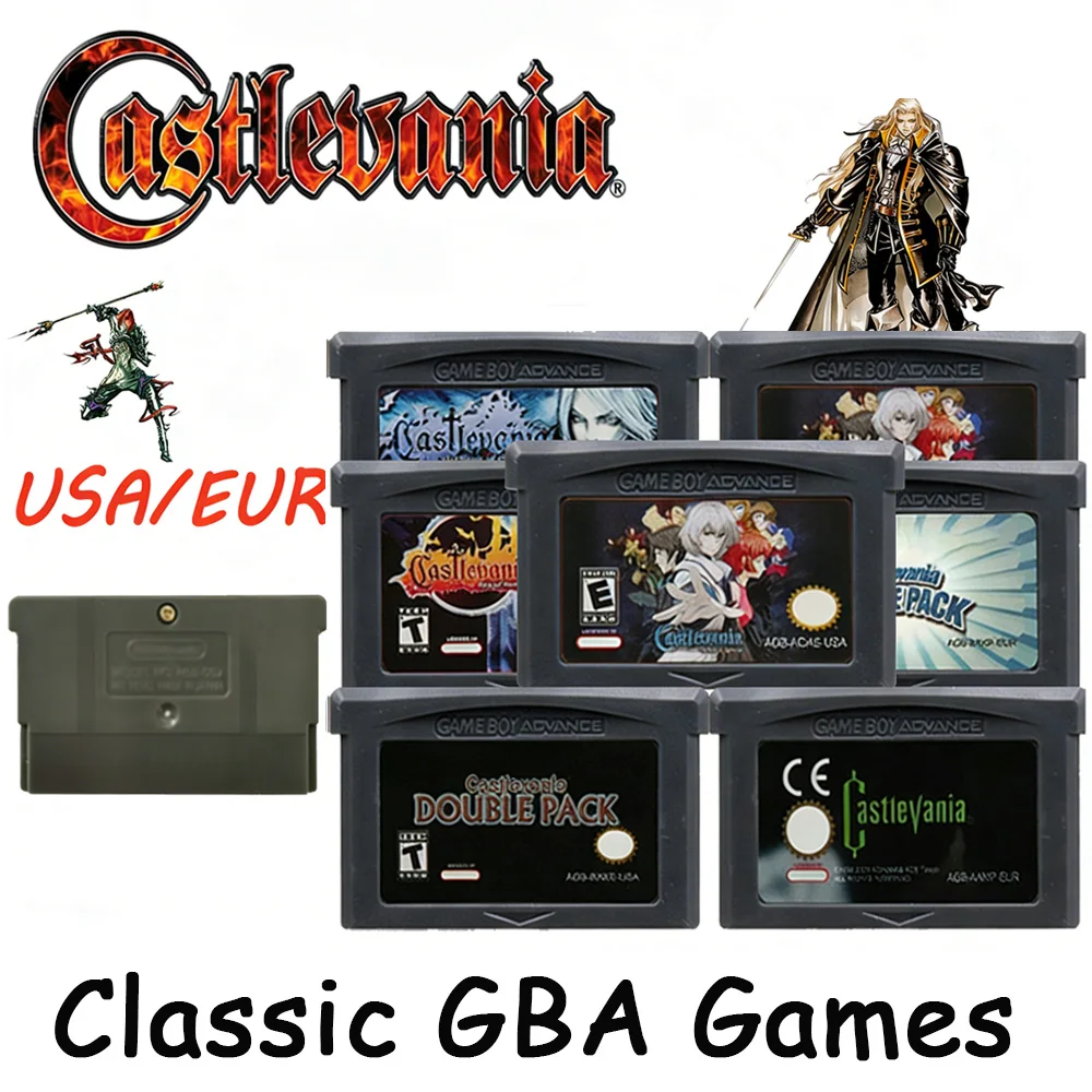 Castlevania GBA-Spieleserie Videospiel-Kassette 32-Bit-Spielkonsole Speicherkarte Asia of Sorrow Dissonance für GBASP NDSL