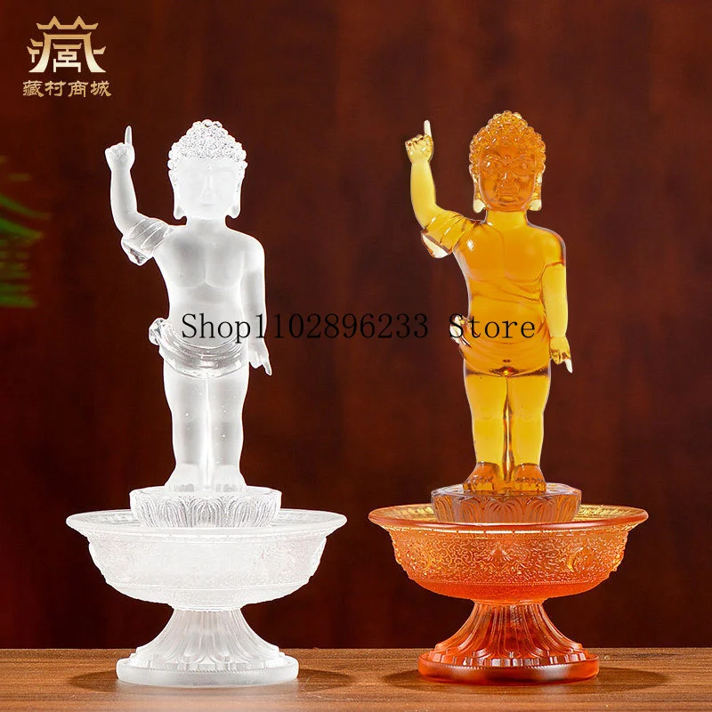 The Glass Buddha of the Prince of the Realm Offering to Buddha Shakyamuni at home for the Buddha Bathing Ceremony Esoteric Littl