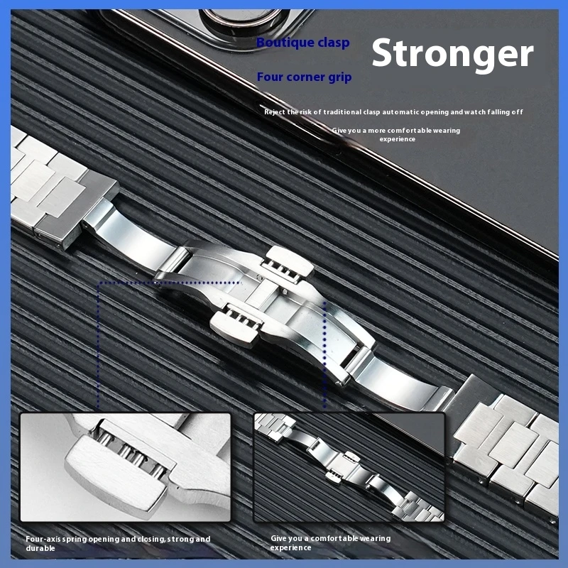 AI6038 AI1108 تعديل الصلبة الفولاذ المقاوم للصدأ سلسلة ساعات ل موريس لاكروا أيكون AI6008 AI6058 AI6007 سوار حزام الرجال