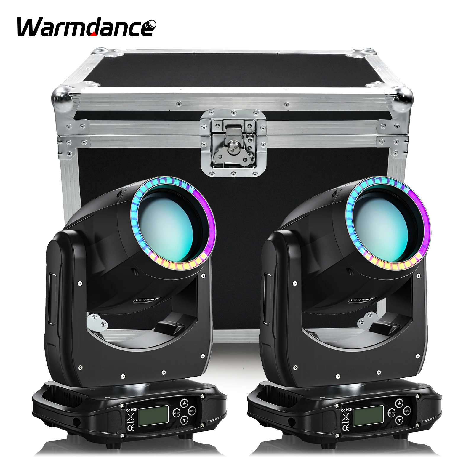 Gator Cases for（2）LED Moving Head Light Beam Lighting Stage Equipment Flight Cases for DJ Disco Party Concert Wedding Theater