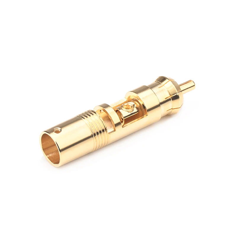 High Quality 4PCS RCA Plug Gold-plated Hi-end Self-locking RCA Male Jack Connector for DIY Audio Cable