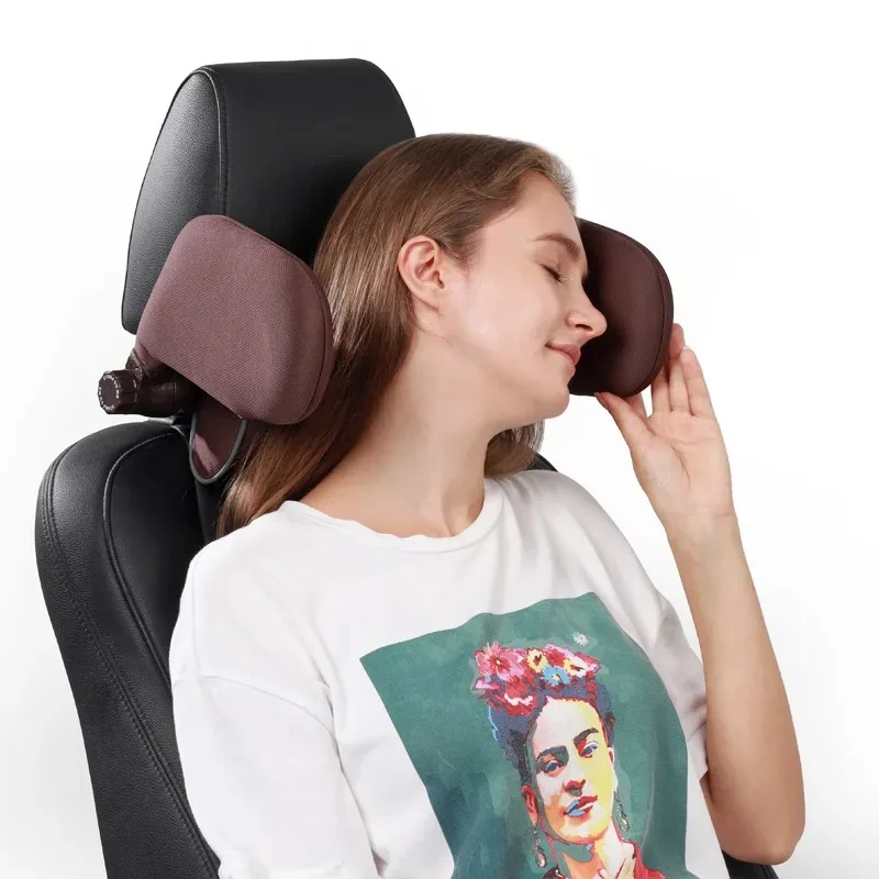 

New Car Neck Headrest Pillow Cushion Car Seat Memory Foam Pad Sleep Side Head Telescopic Support on Cervical Spine