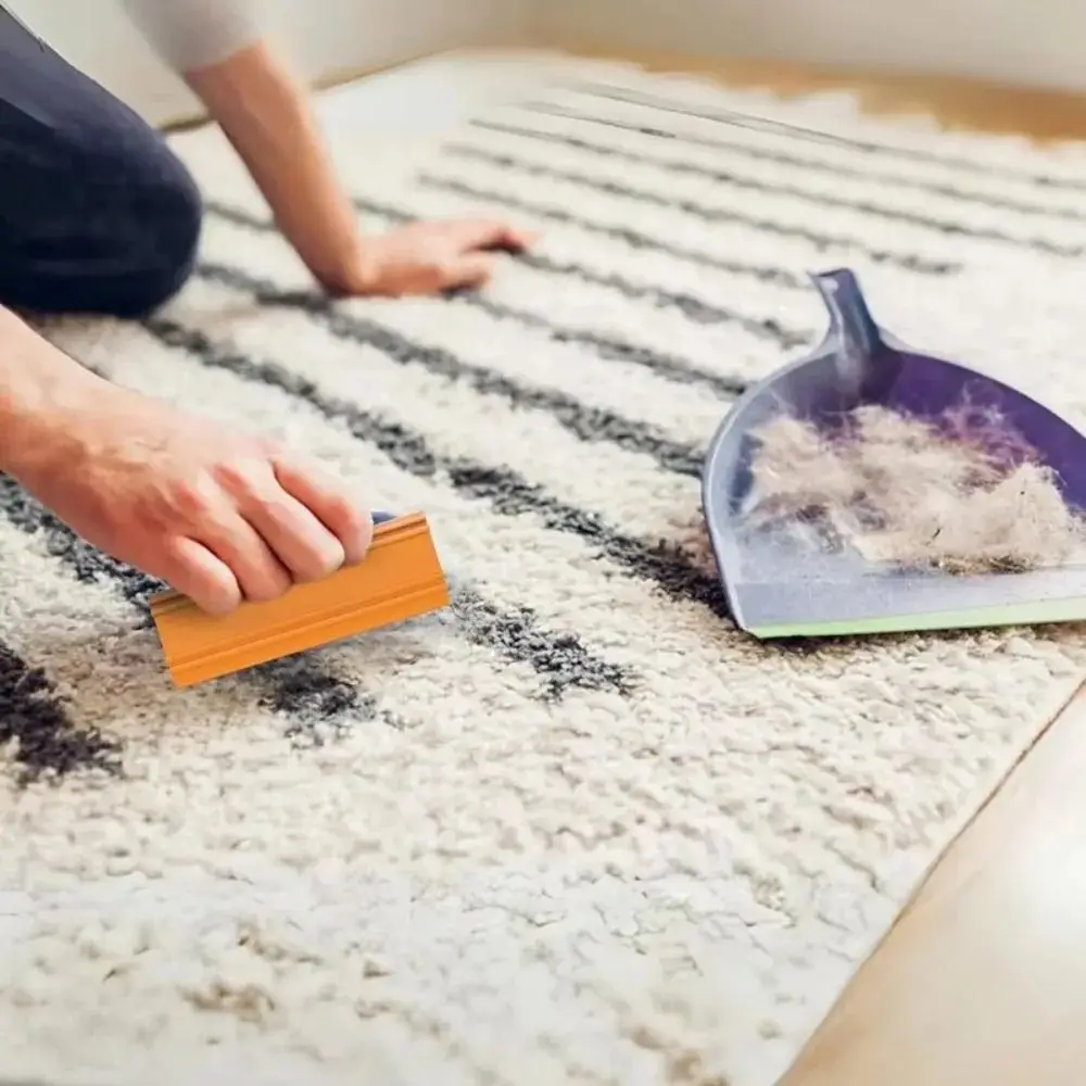 

Convenient Easy Grip Cat Dog Hair Scraper Reusable Cleaning Tool Pet Hair Remover Mini Multifunctional Carpet Scraper Home