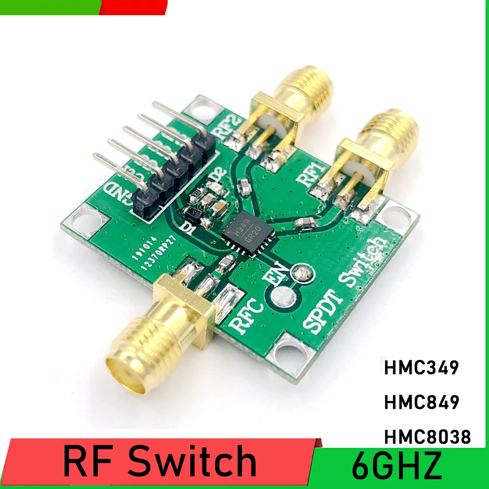 Moduł przełącznika RF HMC849 HMC8038 HMC349 SPDT jednobiegunowy dwurzędowa szerokość pasma 6 GHz dla wzmacniacza radiowego Ham
