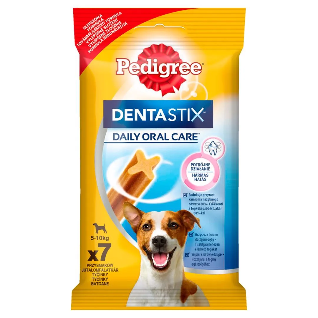 Pedigree DentaStix comida adicional, 5-10 kg, 110 g (7 piezas)