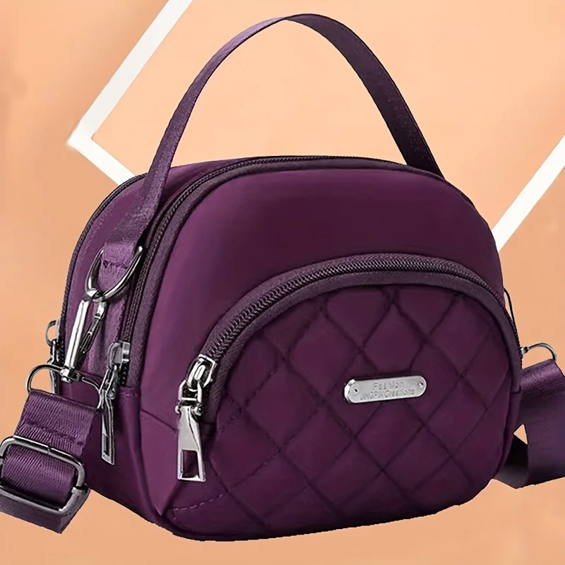 Lightweight Unisex Christmas Winter Crossbody Bag Adjustable Strap Multi Pockets For Travel Shopping Dating Perfect Holiday Gift