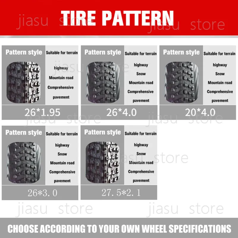 Original genuine electric bicycle 20 inch 26 inch 27.5 wide tire 3.0/4 bicycle inner and outer tire