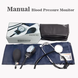 Manual Blood Pressure Monitor Diastolic Sphygmomanometer Aneroid Medical Doctor Stethoscope Sphygmomanometer Cuff Home