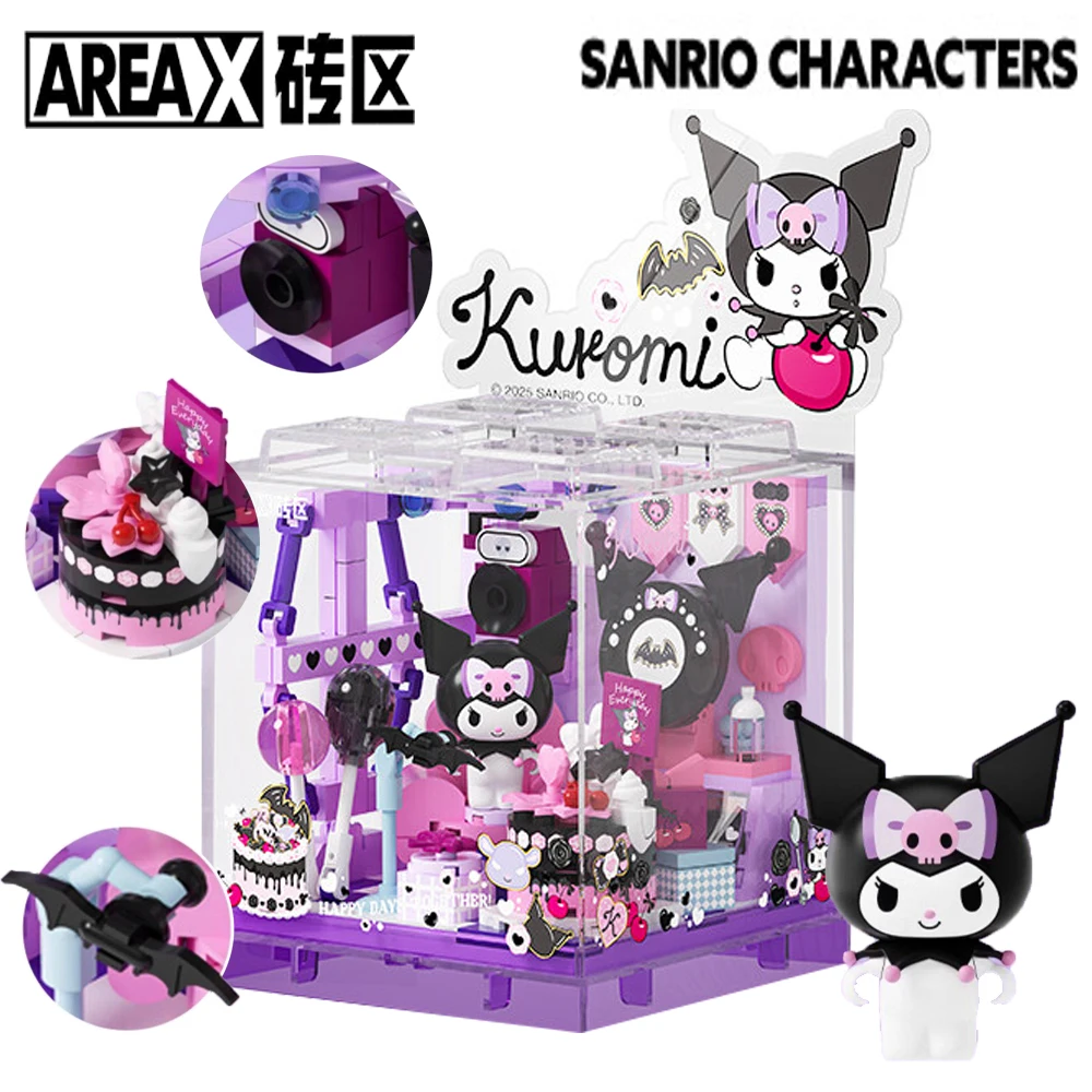 

Genuine Official AREA-X Sanrio Building Blocks Anime Shining Stars Cartoon Cute Exclusive Theme Shop Desktop Fun Toy Ornament