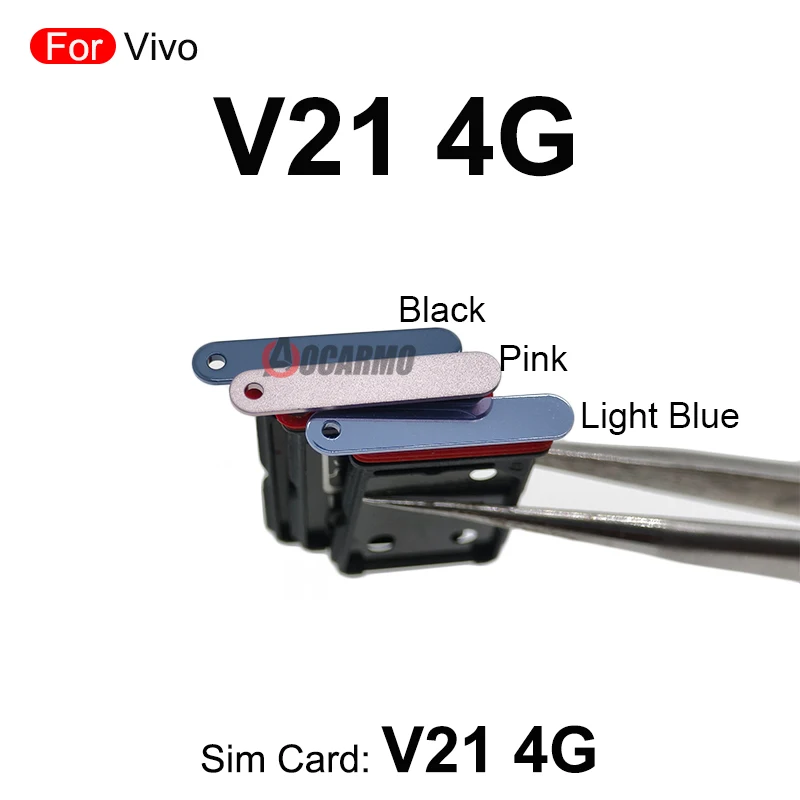 Sim Tray SIM Card Holder Slot Replacement Repair Parts For Vivo V21 4G