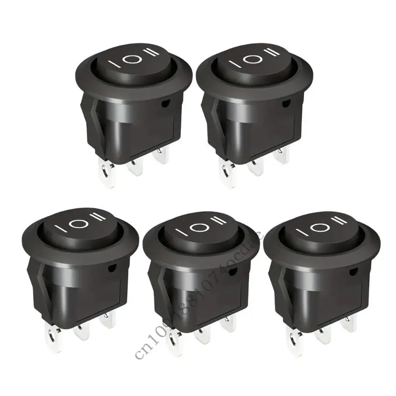 

Upgrades 3 Position 3 Pin Round Power Switches with Terminal Wires 20MM Mounting Hole for Automotive Electrical Systems