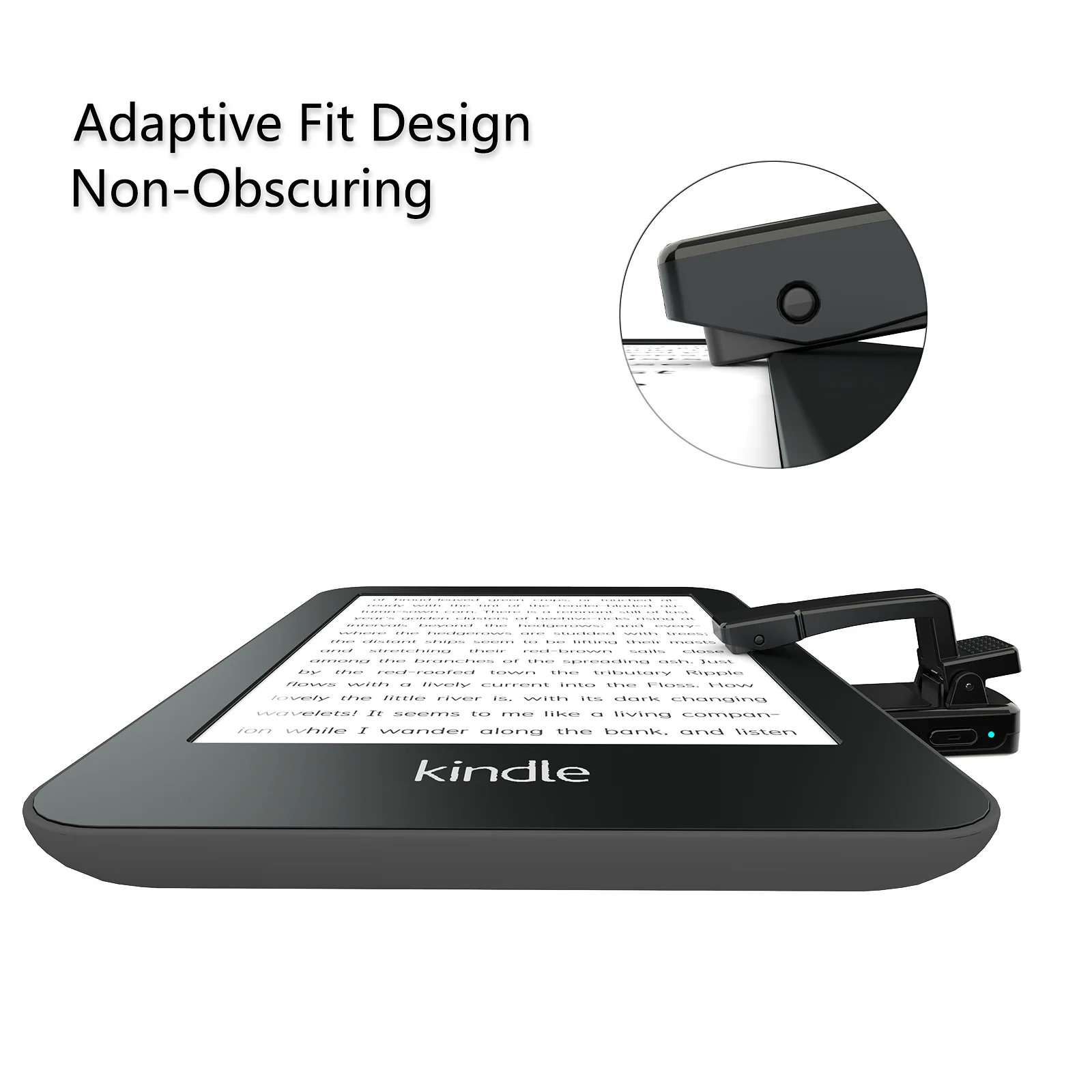 Controle remoto Page Turner Anel para Kindle Paperwhite Oasis, Bluetooth E-Reader Controller, TikTok Anel, Camera Shutter