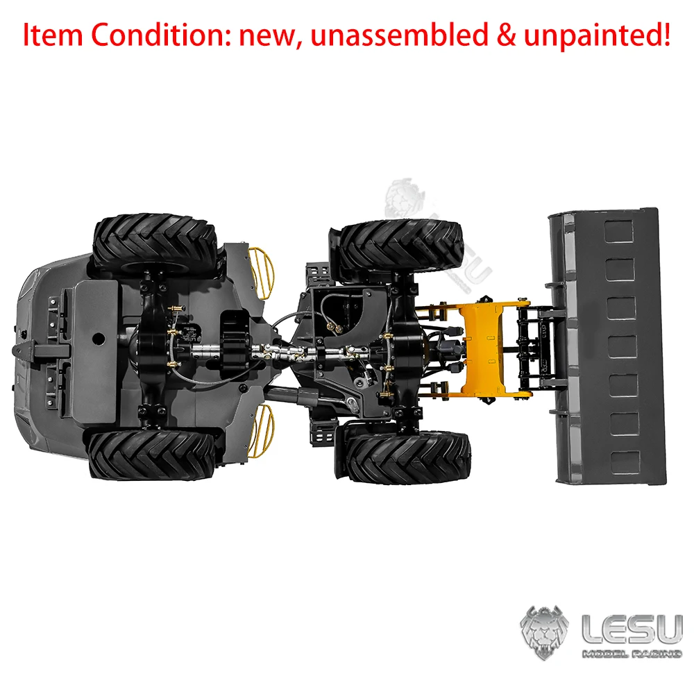 LESU Loader Aoue-MCL8 1/14 RC Hydraulic Metal Kit Unpainted Unassembled Construction Truck Model Light Sound  Motor ESC Toy