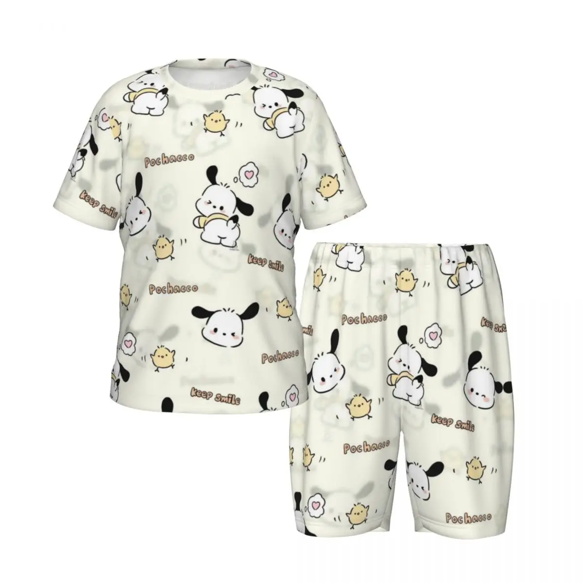 

Pochacco New Summer Plus Size 4XL Pajamas Set for boys girls Nightwear