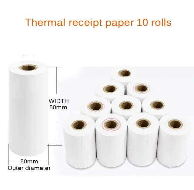 NETUM Thermal Paper Rolls Cash Register Receipt Paper 58mm/80mm (10 Rolls per Case) - Image 7