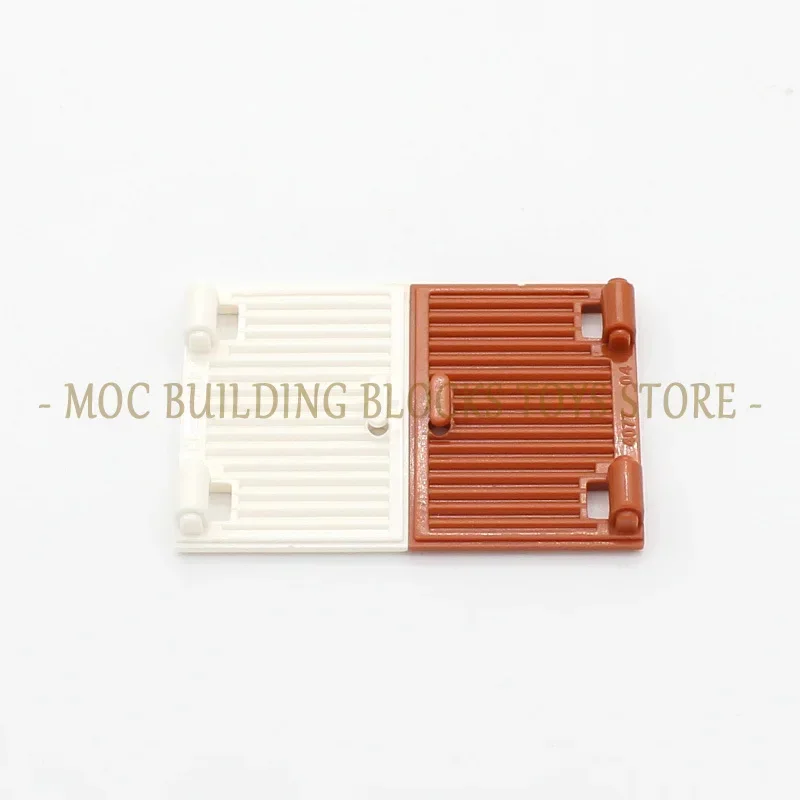 MOC 60800 Parts Shutter for Window 1x2x3 with Hinges Landscape Garden Fence Gate Enlighten Building Blocks Brick Street View Toy