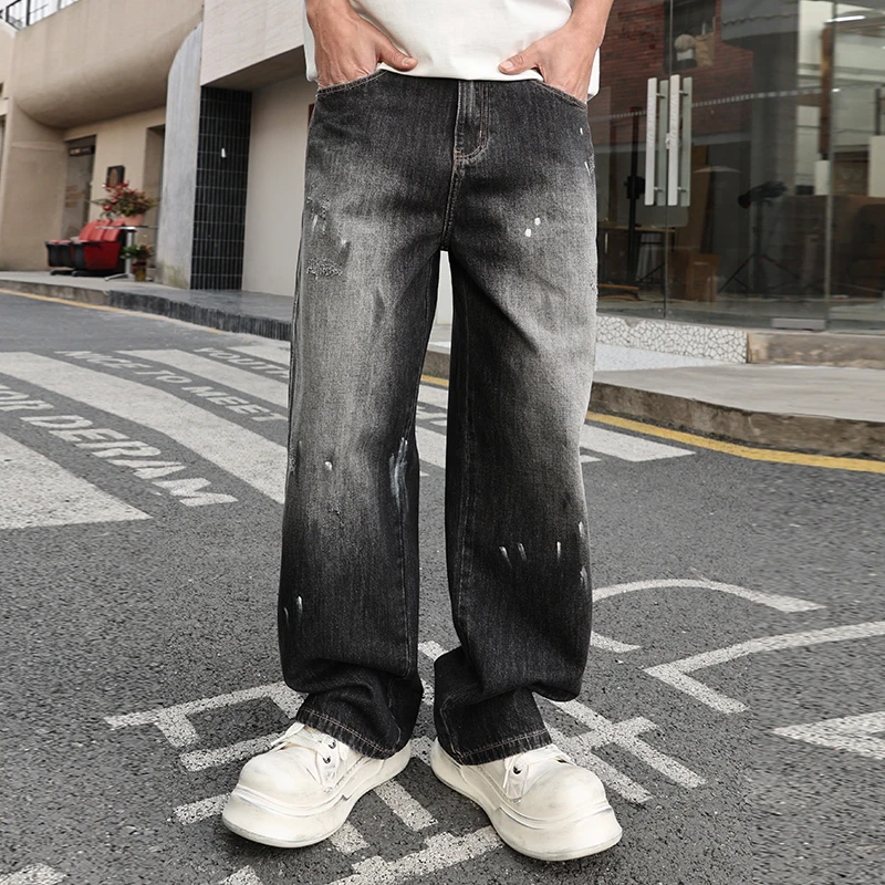 

High End Men'S Clothing Japanese Streetwear Baggy Jeans For Men Vintage Hip Hop Skateboard Jeans Harajuku Denim Cargo Pants Male
