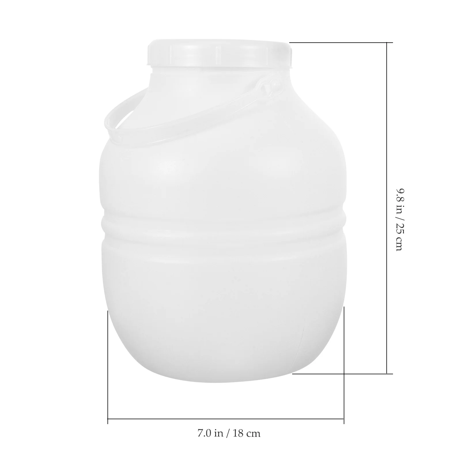 Tarro de almacenamiento de plástico, tapa hermética de sellado, mango portátil, encurtido de pepinillos de cocina, contenedor de alimentos, soporte para granos, tarro de pepinillos