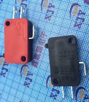 YYT 10PCS V-15-1C25 limit switch micro-switch 3-pin mini limit switch button self-resetting jog