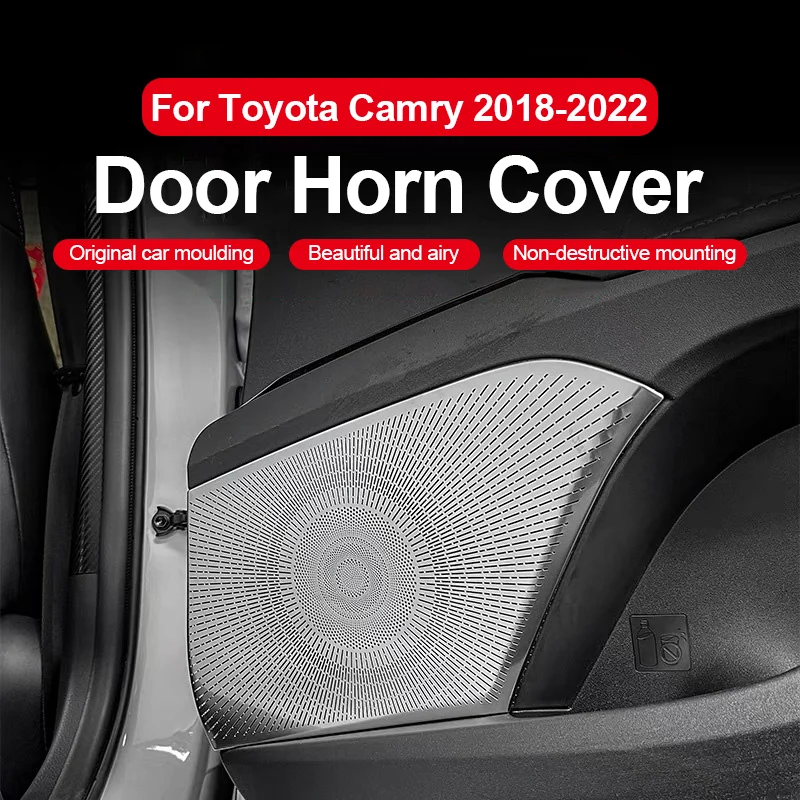 

for Toyota Camry 2018 2019 2020 2021 2022 Car Audio Speaker Cover Trim Door Loudspeaker Cover Trim Car interior Accessories