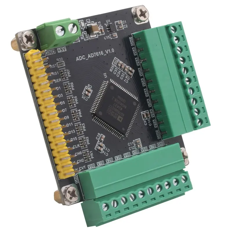 FPGA Compatible AD7616 16 Bit 16 Channel High-Speed ADC Module Synchronous Data Acquisition 1MSPS Sampling Rate