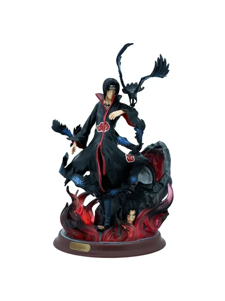 28CM Anime figurines jouets Uchiha Itachi Figurine Premium Versie corbeau Hall modèle PVC décoration enfants cadeaux garçon