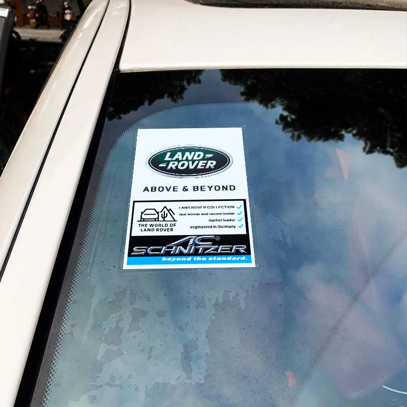 JDM ثابت رأس السيارة الزجاج ملصقات الزخرفية شعار ملصقات لاند روفر ديسكفري 2 3 4 رينج روفر فريلاندر SV SVR حلقي #2