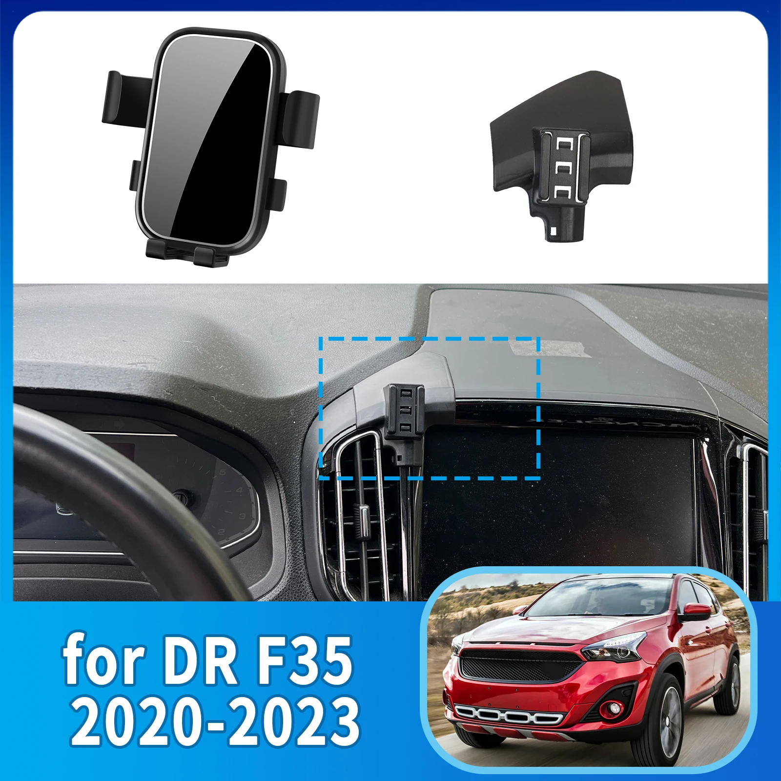 

Accessories Car Mobile Phone Holder for DR F35 2020 2021 2022 2023 GPS Bracket Navigation Stand Auto