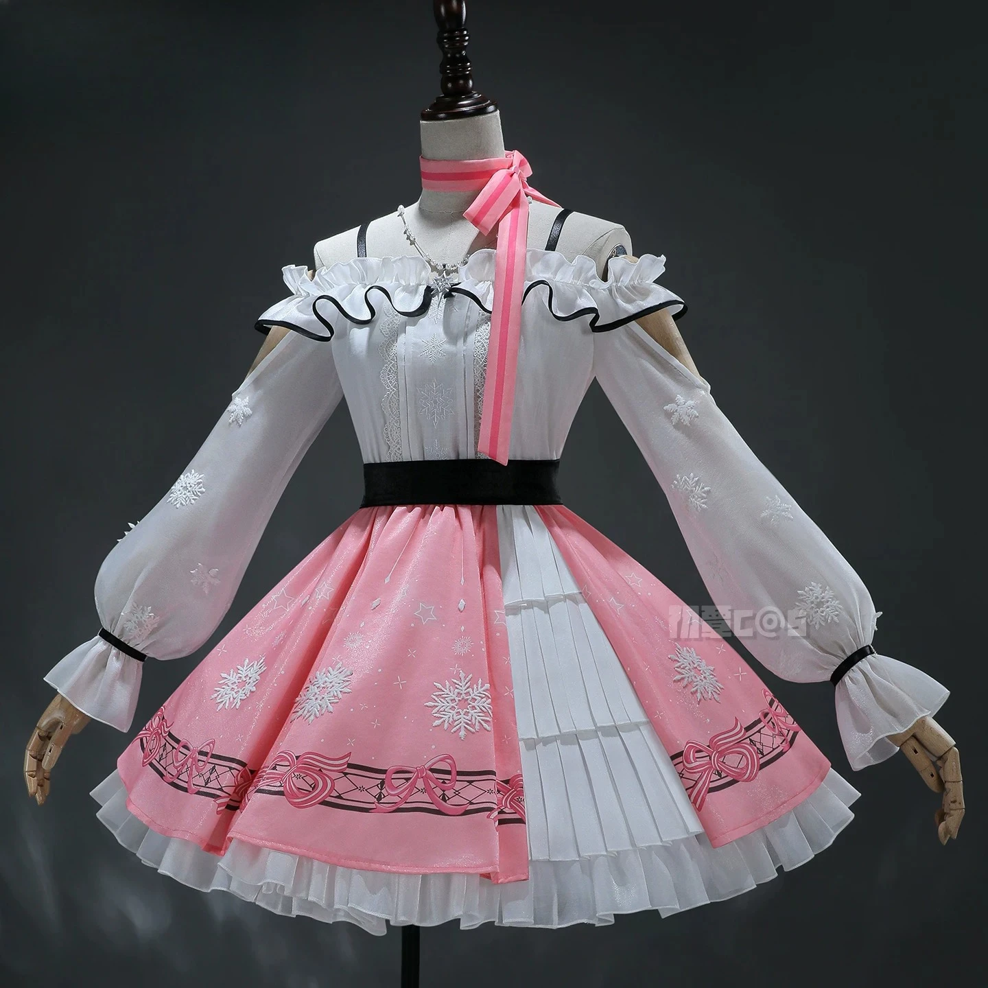 

Infinity Nikki Starter Outfit Cosplay Costume Pink Dress Full Set Women Anime Game Sweet Dress Activity Party Role Play Outfit