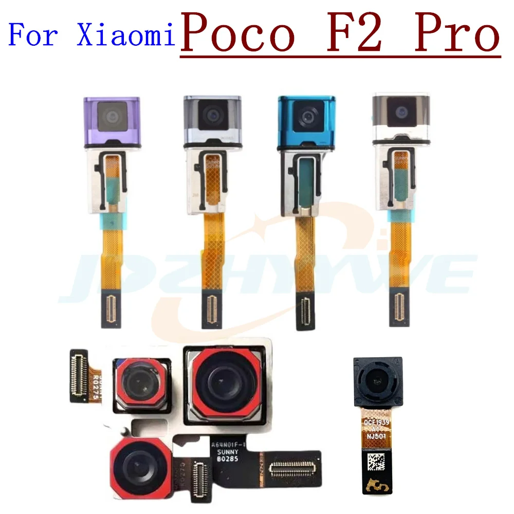 Rear Front Camera For Xiaomi Poco F2 Pro Frontal Selfie Facing Main Back Camera Module Flex Cable Parts