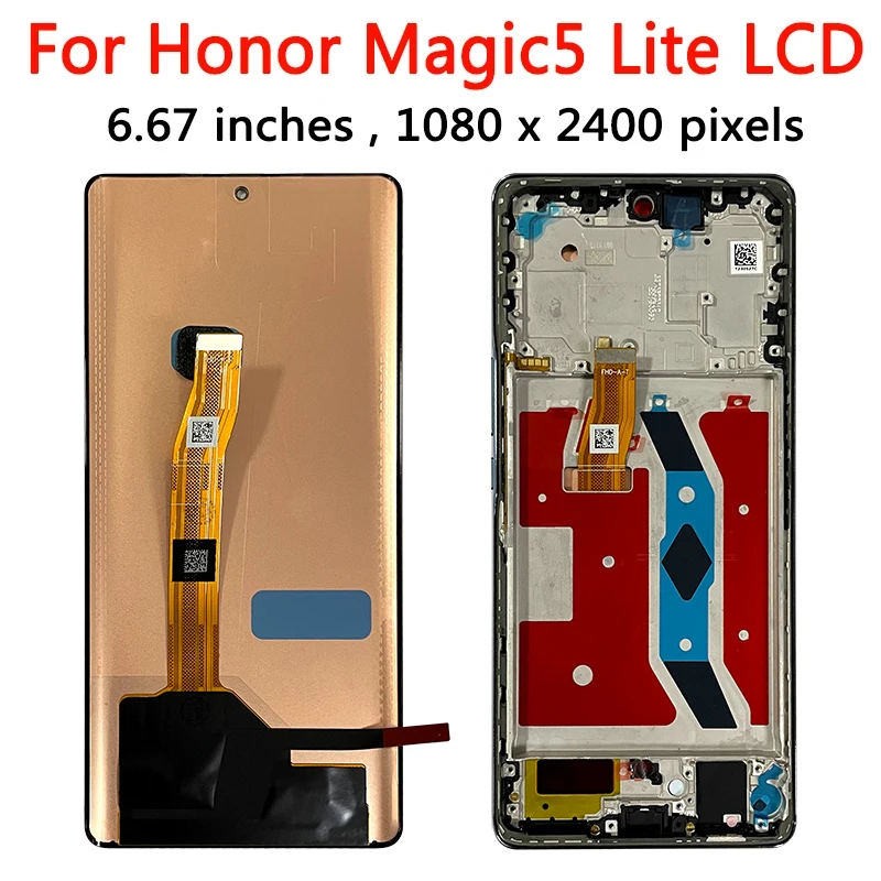 Imagem -04 - Lcd Touch Screen Digitizer Assembly Substituição para Huawei Honor Honor Magic5 Lite Rmo-nx3 Novo