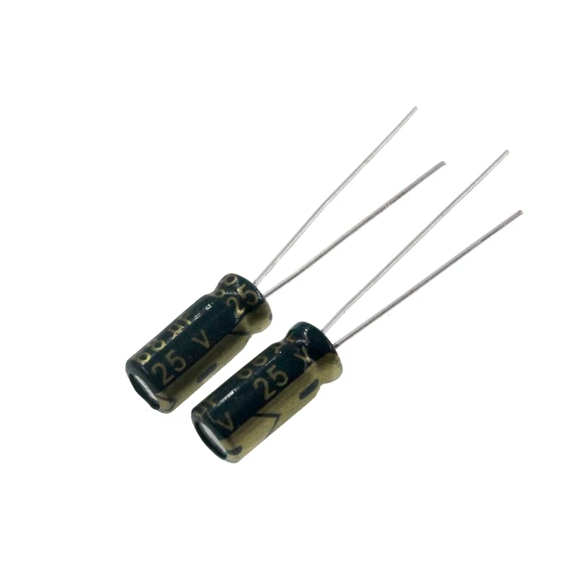 10pcs 68uF 25V 68MFD 25Volt 6*11mm Aluminum Electrolytic Capacitor Radial 68mf25v 68uf25v 25v68mf 25v68uf