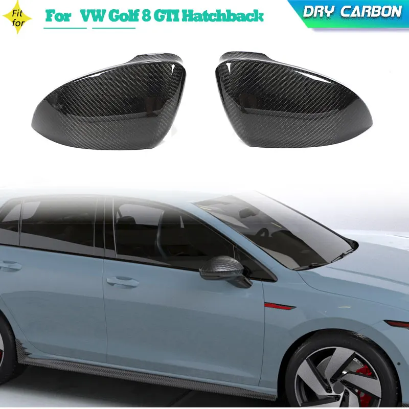 

Prepreg Dry Carbon Car Rearview Mirror Covers Caps for VW Golf 8 MK8 GTI Hatchback 2021 2022 Add On Side Rear View Mirror Shell