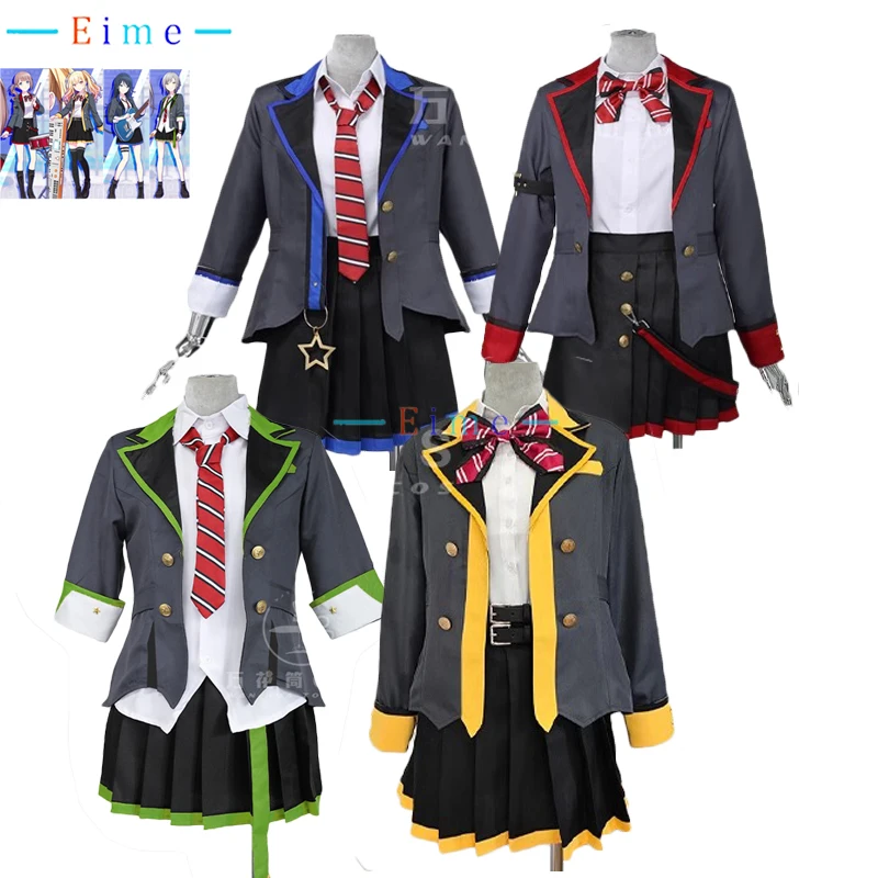 PJSK Tenma Saki Hoshino Ichika Hinomori Shiho Mochizuki Honami Cosplay Costumes Project Sekai Cosplay Halloween Suit Custom Made